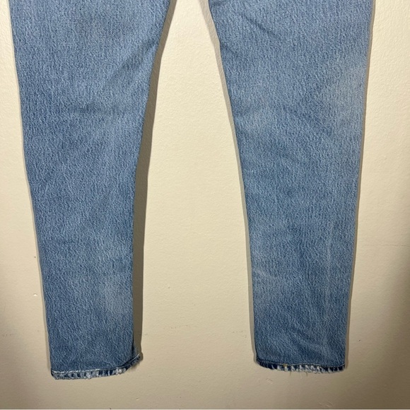 RE/DONE Levi’s USA Women’s High Rise Button Fly Denim Distressed Jeans Size 24 - Picture 10 of 16